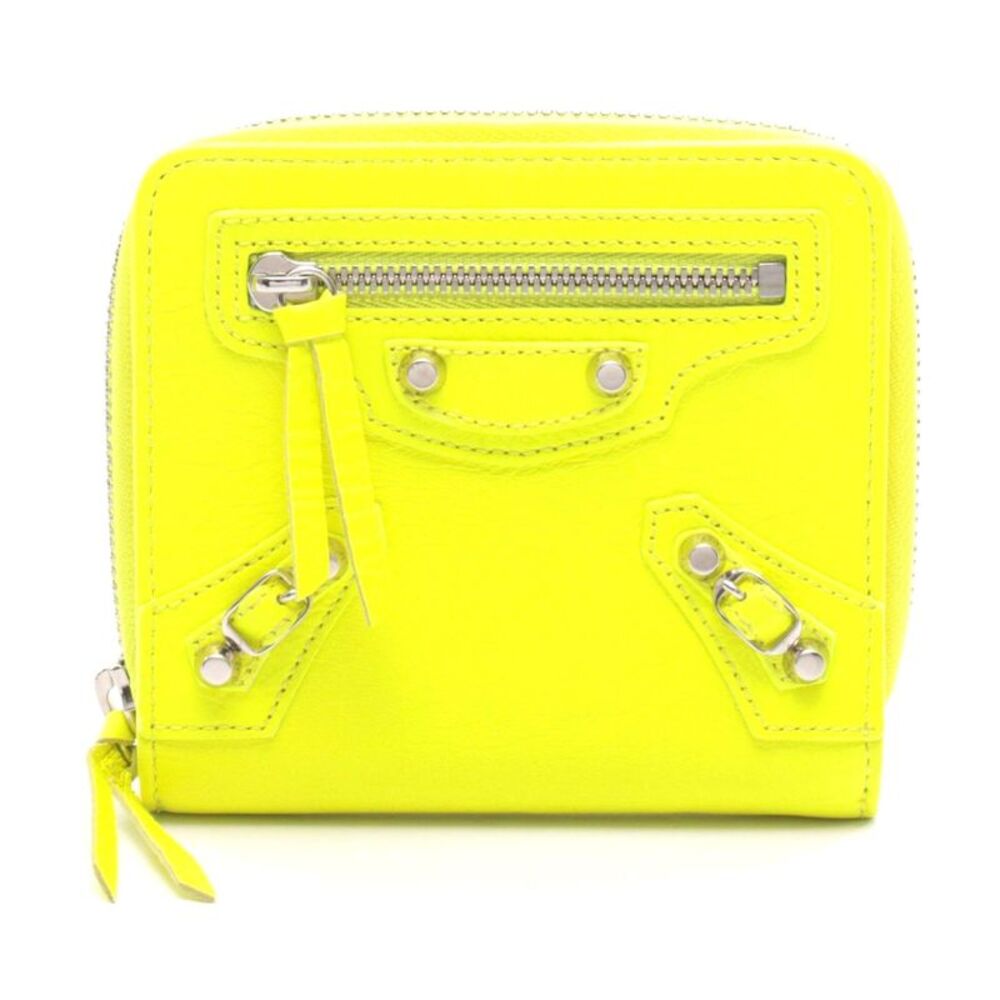 Balenciaga Classic Billfold Zip Leather Wallet